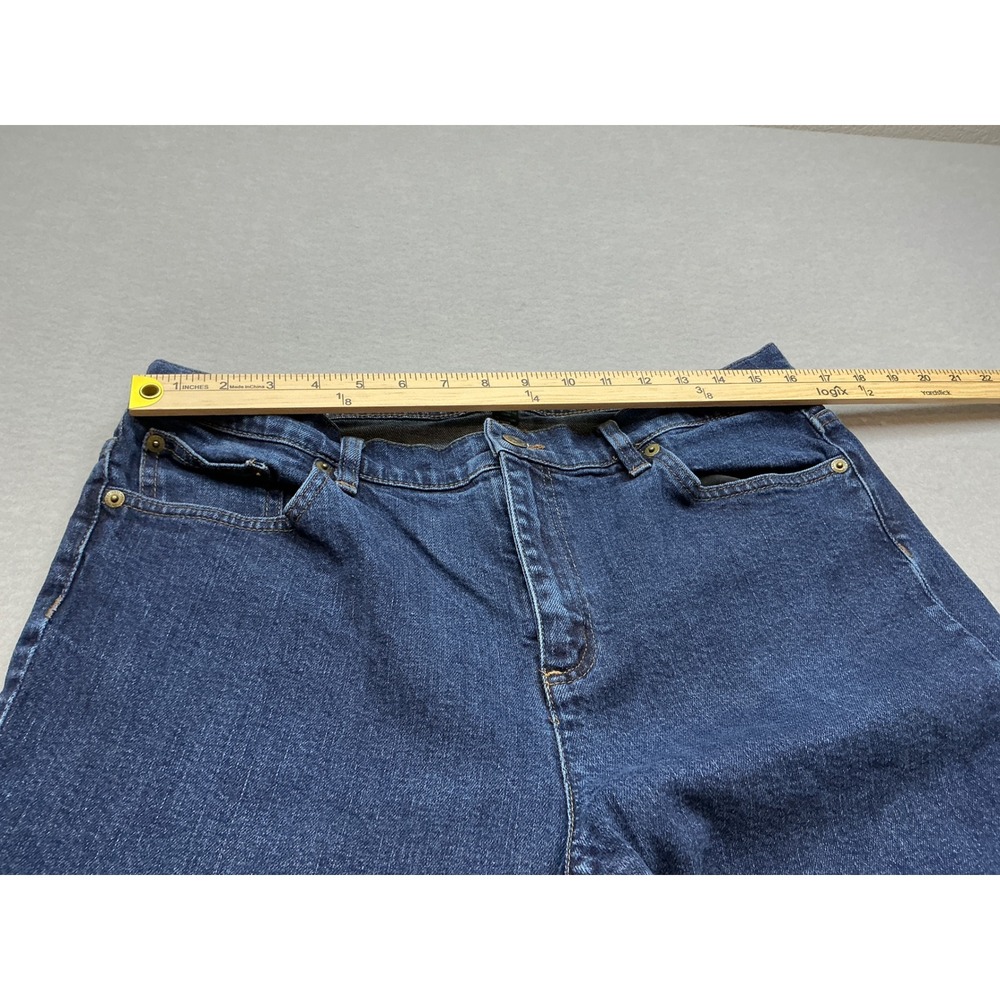 Lauren Ralph Lauren Vintage Jeans Straight Leg Dark Wash Blue Denim Womens 14 - Picture 14 of 16